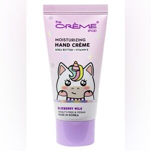 The Crème Shop Moisturizing Hand Crème - Shea Butter & Vitamin E, Blueberry Milk